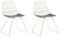 Beliani Trendy Stuhl 2er Set Esszimmerset Gold Metall Harlan