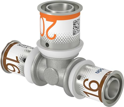 Uponor S-Press PLUS MLC T-Stück reduziert 16 x 20 x 16mm
