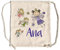 LolaPix Mochila de cuerdas infantil personalizada con nombre. Mochila de cuerdas personalizada niña para la vuelta al cole. Mochila saco Kids. Hadas Mágicas