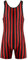 Doomiva Herren Body Einteiler Overall Ärmellos Tank Top Sportbody Männer Streifen Gymnastikanzug Sport Workout Bodysuit Sportwear Rot&Schwarz M