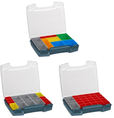 Bosch Sortimo Insetboxenset professional blau| i-BOXX 72 3er Set mit Insetboxen A3, H3 & I3 | Für i-BOXX RACK & LS-BOXX | Sortimentskasten Kleinteile
