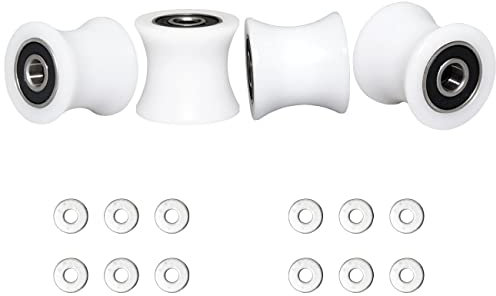 Total Trainer Rollen/Rollen von 4 für Modelle DLX, DLX II, DLX III, Adv DLX, Pilates, Pilates Pro 2500, 3000, 4000, 570, 2000 (weiß)