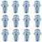 Swpeet 12 pezzi M6 x 25 dadi a petalo dadi dilatazione dado sottile fissaggi tasselli con viti montaggio per parete cava ferro linea linea uso in sottile parete morbida (M6 x 25)
