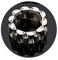 AMDXD Herren Ringe aus Edelstahl, Uhrarmband Form Klassisch Ringe Eheringe Punk Modeschmuck Unisex Kette personalisiert Klassische, Geschenk für Ihn Gr.57 (18.1), Silber