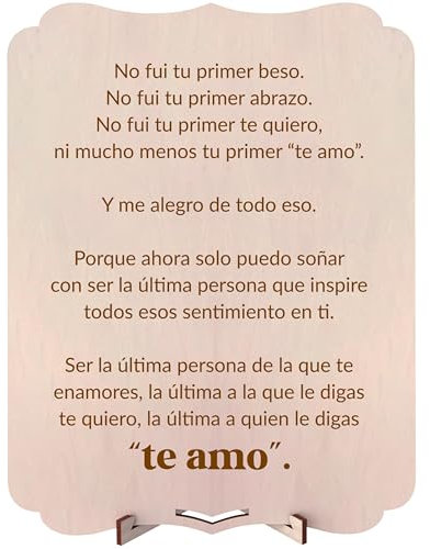 nagu® Tarjeta San Valentin Mujer u Hombre. Tarjeta Regalo de Madera para Novio o Novia. Postal para Regalos Aniversario Parejas o Cumpleaños con Frase de Amor. Felicitación Día de los Enamorados