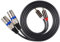 Audio-Verbindungskabel, vergoldeter Stecker auf Zinklegierungsgehäuse, XLR-Stecker, Audio-Adapter, Hilfskabel, Patchkabel, zweireihig, PVC-Draht für Kopfhörer, Auto, Stereoanlage, Verstärker, 1,5 m