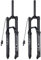 BOLANY 27,5/73,7 cm Fahrrad-Federgabel, 34 mm Stützen, 1-1/8 Gewindelose, gerader Lenker, 140 mm Reise-MTB, Luftgabel mit Dämpfungsrückprall-Anpassung
