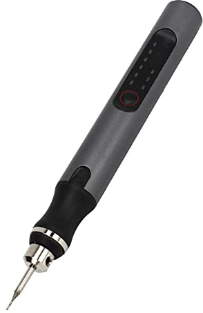 DEWIN Gravur Werkzeug Kit，10W Elektrischer Mini Gravurwerkzeug Aluminiumlegierung Wiederaufladbarer USB Mini 18000 U/min für Glas Holz Kunststoff Metall Stein Schmuckherstellung DIY