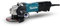 Makita GA5093X01 Winkelschleifer 125 mm, 1900 W, mit Bremse, Paddelschalter und Elektronik
