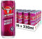 Carabao Energy Drink Mixed Berry, 36 x 330ml Cans Case, Low Calorie, Lower Sugar, Fizzy Fruit Flavour, Vegan, Gluten Free Drink, B Vitamins, Taurine, Caffeine with Zero Crash, Bulk Crates, Multipack