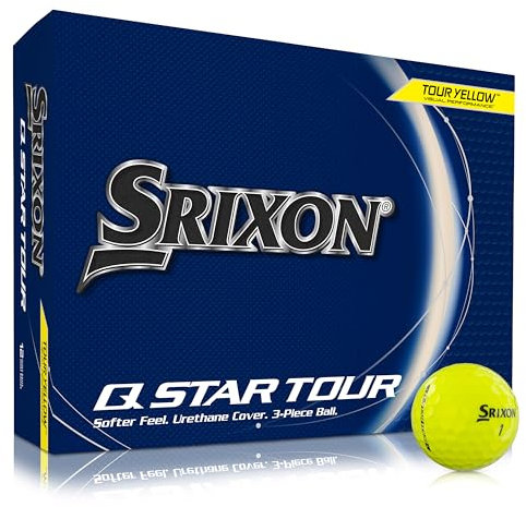 Srixon, New Q-Star Tour 5 2024 - Dutzend Golfbälle - weiches Gefühl, Spin, Leistung und Kraft - 4 Schachteln à 3 Stück - Premium-Golfzubehör und Golfgeschenke