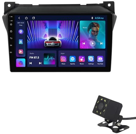 ZhiQin Android Radio SAT NAV Doppio DIN Autoradio per Suzuki Alto 2009-2016 Navigazione GPS RDS DSP Touch Screen da 9 Pollici unità Principale Lettore multimediale Ricevitore Video,M90s