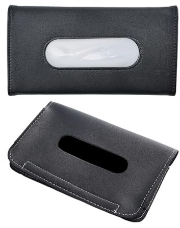 2 Pieces Of Car Tissue Box, Car Tissue Box Bracket, Car Strap Napkin Holder, Car Sun Visor Tissue, Car Clip Tissue Box