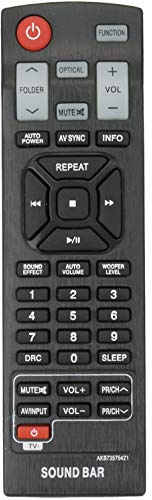 AULCMEET AKB73575421 Replacement Remote Control Fit For LG Soundbar NB2530 NB3530 NB4530 NB3540 NB4540 NB5540 NB3531 LAP440 NB4542 NB300 S34A2-D NB3730A NBN36 NB4530A NB5541 NB4543 NB4530B