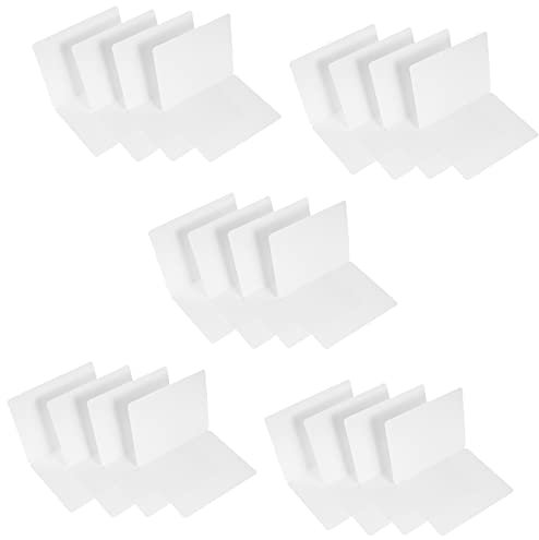 KOMBIUDA 20stücke Vintage Blanko-karten Mehrzweck-nachrichtenkarten Hinweis Blanko-karte Lackierbare Grußkarten Dekorative Einladungskarten Faltbare Geschenkkarten