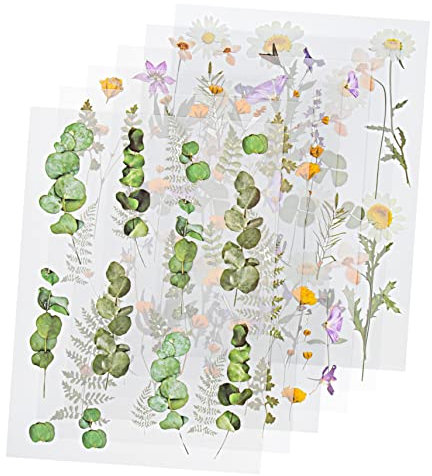 CORHAD 6 Pflanzenaufkleber Handdekor Aufkleber Mit Blumenmuster Etikettenaufkleber Im Pflanzenstil Diy Bastelaufkleber Etiketten Aufkleber Album-aufkleber Laptop-aufkleber Das Haustier