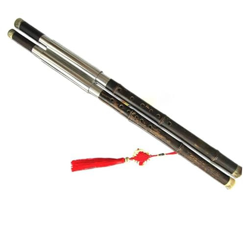 Bambusflöte Für Anfänger Professionelle Doppelrohr-Bambus-Bawu-Flöte F + B Flachton Oder C + G-Taste Querflöte Mit Koffer(BB+F)