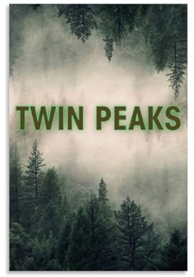 UARJIRUHR Twin Peaks Poster, Raumdekoration, Leinwand, künstlerisches Poster, Wandkunst, Schlafzimmer-Dekor, Poster für Zimmer, ästhetisch, 30 x 45 cm, ungerahmter Stil
