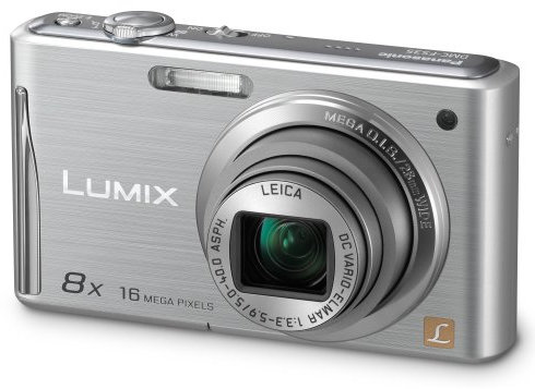 Panasonic Lumix FS35 Digital Camera 16.1MP 8x Optical Zoom 2.7 inch LCD Silver (Renewed)