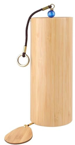 Klangspiel, Windspiel Bambus, Klangspiel Garten, Windspiels für Draußen, Harmonische Schwingungen für Mehr Balance, Ideal für Garten, Terrasse, Yoga(Sommerregen, C Akkord)