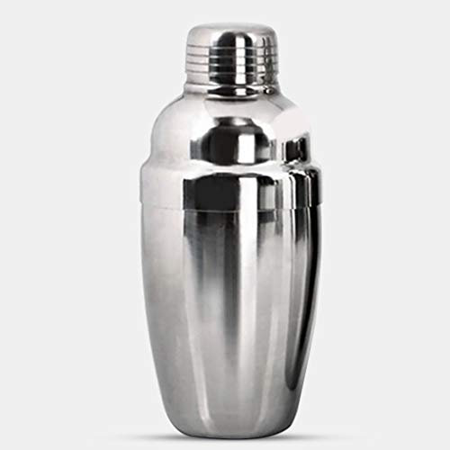 Shaker per cocktail in acciaio inox, per bar, casa, con colino, 250 ml, 250 ml (materiale 410)