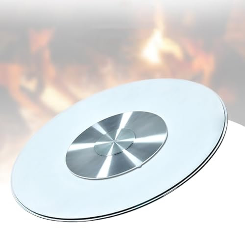 80cm Plateau Tournant Rond Lazy Susan en Verre Trempé, Transparent Plateau de Service Tournant Charge Max. 300 Kg, Antidérapante E Robuste(70cm/28in)
