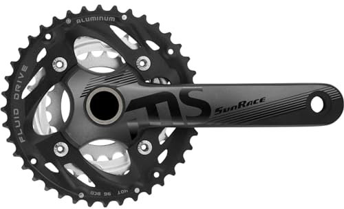 SunRace Kurbeln setzen FCMS50 22-30-40T 175 mm schwarz/Silber