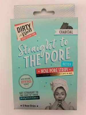 Dirty Works Charcoal Nose Pore Strips, 6 Strips