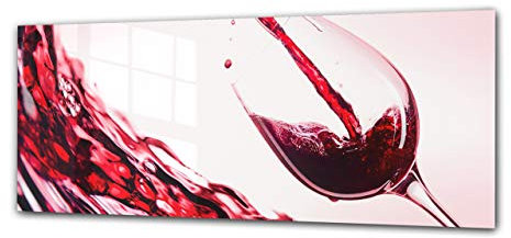 ConceptCrystal Glasbild 125 x 50 cm – Wein