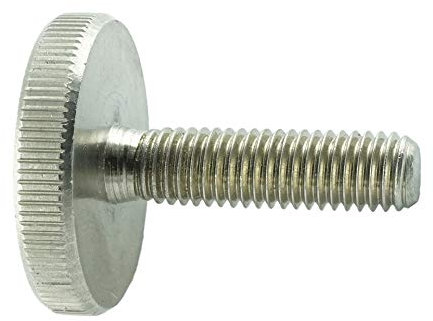 Eisenwaren2000 | M5 x 20 mm DIN 653 Rändelschrauben (5 Stück) - neidrige Form - Edelstahl A1 1.4305 VA - rostfrei