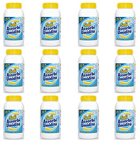 12 PZ RICARICA SALI ASSORBIUMIDITA' UNIVERSALI 750 GR UMIDITA' MANGIAUMIDITA'