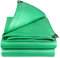XQKXHZ 160 G/M2 Lona De Protección Premium Verde, Multifunción Lámina De Lona Impermeable Resistente con Ojales, Lona Funda Protectora Grande De PE para Muebles De Jardín/Camping/Madera/Piscina,3x5m
