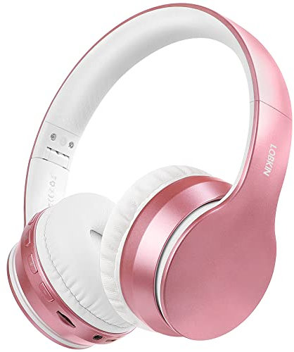 LOBKIN Cuffie Wireless, Bluetooth 5.0 Cuffie Senza Fili con Microfono, TF, AUX IN,Radio FM, Chiamata a Mani libere, Cuffie Over Ear Pieghevole per TV/PC/Musica