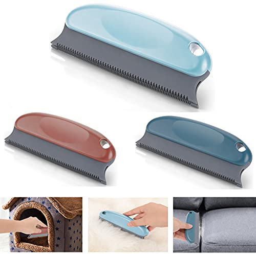 Molain Brosse à poils d'animaux, épilateur de poils de chien pour tapis, canapé, voitures, peigne à poils de chat, brosse en caoutchouc pour poils d'animaux, produits d'épilation de chien