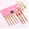 Bswefty Lot de 8 pinceaux de maquillage professionnels Sailor Moon pour poils doux, blush, correcteur, fard à paupières, fond de teint, pinceau à lèvres (couleur du manche : bleu)