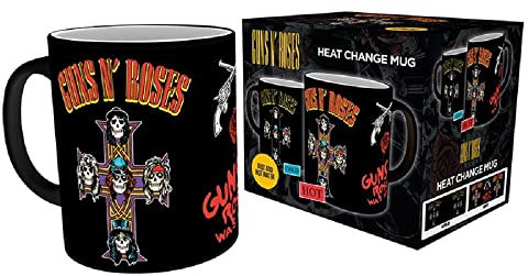 Guns N Roses - Tasse - Appetite for Destruction - Kaffeebecher - Logo - Thermoeffekt Mug - Geschenkbox