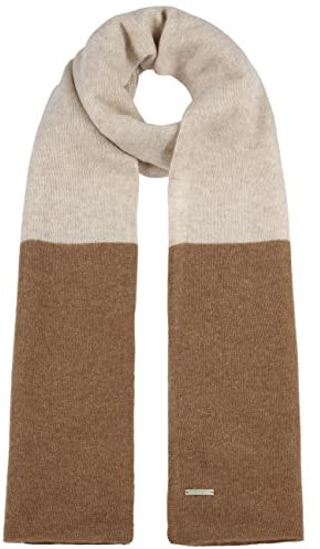 Seeberger Twotone Block Kaschmirschal Strickschal Wollschal Damenschal Damen - Winter Herbst-Winter - One Size camel