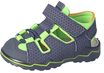 RICOSTA Baby Jungen Sandalen Gery,Kinder Lauflernschuhe,WMS:Mittel,waschbar,offene Schuhe,Strandschuhe,Outdoorsandalen,Nautic/Apple (171),22 EU