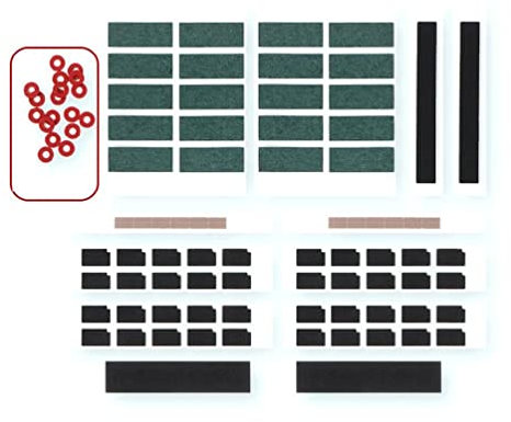 Mechanische Tastatur, PCBs, Stabilisator, Satellitenfolie, Basis, solides Pad, 0,1 mm, Silence Pad, Stahldraht, stabiles Kissen-Set, PCB-Stabilisator-Pad, Stabilisator-Dichtung