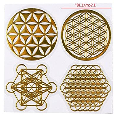 KLOVA Orgonit Aufkleber, Gold, Geometrisch, Kupfer, Luxuriös-geometrisch, Aufkleber, für DIY, Scrapbooking, Album, Schmuck, Werkzeuge, professionell