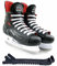 Botas - Attack 191 - Herren Eishockeyschlittschuhe | Hergestellt in Europa (Tschechische Republik) | Farbe: Schwarz/Rot/Weiß, Herren 4,5 Bundle mit Skate Guards