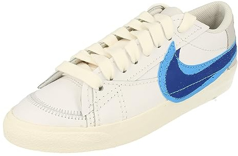 Nike Blazer Low 77 Jumbo Herren Trainers FN3413 Sneakers Schuhe (UK 9 US 10 EU 44, White University Blue sail 100)