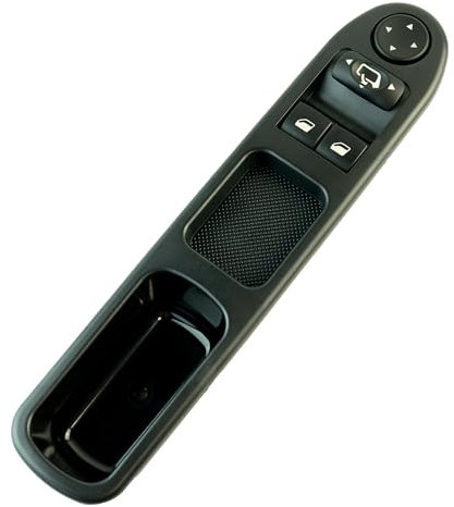 STARKIT PERFORMANCE Botonera elevalunas compatible para Peugeot 307 (2001-2008) (2 botones) mando elevalunas delantero izquierdo (conductor) con retrovisores abatibles | 6554E4