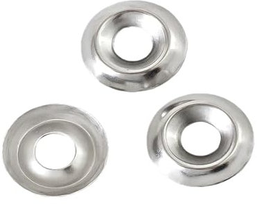 jiuxinyun 10/20 pz M3 M4 M5 M6 Ciotola In Acciaio Inox 304 Tipo Rondella Conica Rondelle Svasate Concavo-Convesso Hollow Fisheye Guarnizione(M3x11x2.5-20pcs)