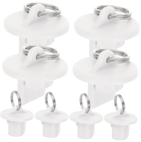KONTONTY 8pcs Blinds Replacement Parts Roller Shade Bungee Kit Roller up Blinds Accessories Bungee Ends Bungee Cord End Caps Roller Shade Bungee Stopper Deck Plastic Outdoor White