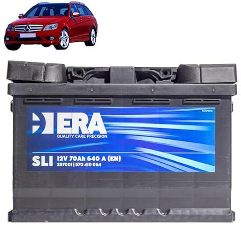 Batteria 70Ah per Mercedes Classe C W204 180 Cgi benzina 2007+