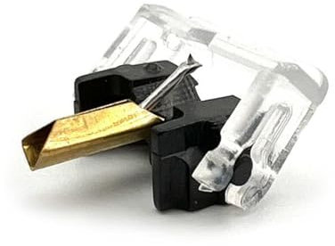 MEIBAOGE Puntina di ricambio per giradischi Shure M44G M44-7 M55E N44-7 con controllo accurato, nero