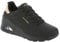 Skechers Damen Sneakers, Schwarz/Schwarz, 38.5 EU