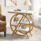 Tribesigns Table d'appoint à 3 Niveaux en Imitation marbre avec Rangement,d'appoint étroite en Bois avec Cadre géométrique en métal, Table de Chevet Moderne pour Salon