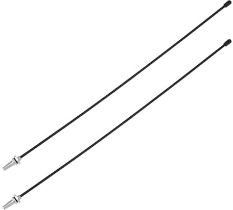 The Lord of the Tools 2 Sets RC-Antennenrohr mit Kappe Universelle Silberne Antennenhalterung für RC-Auto Quadcopter FPV-Drohne RC-Boot Flugzeug 320 Mm Lang